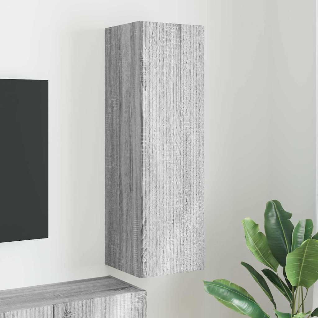 Mobile TV da parete Grigio Sonoma 30 x 31 x 100 cm