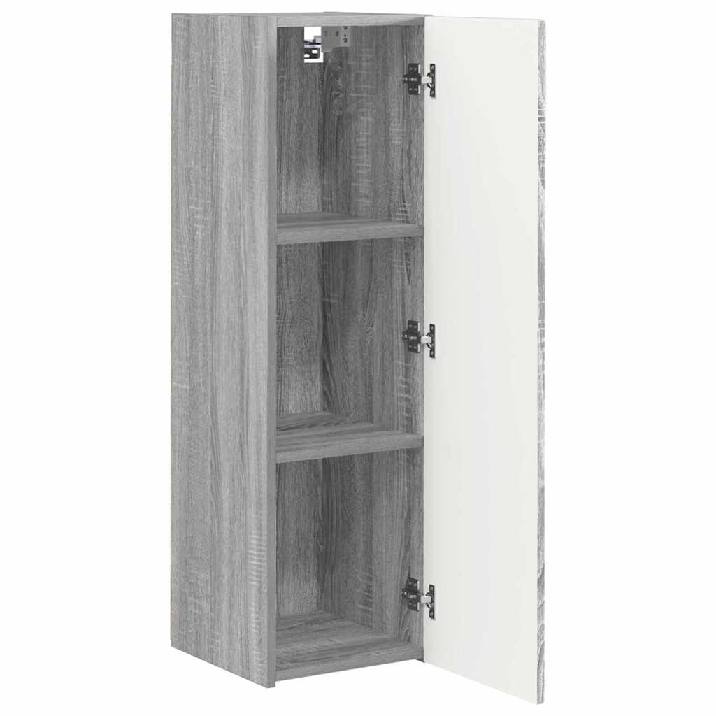 Mobile TV da parete 2 pcs Grigio Sonoma 30 x 31 x 100 cm