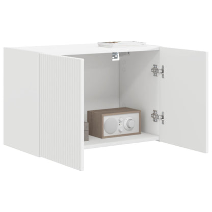 Mobile TV da parete 59,5 x 31 x 40 cm Bianco