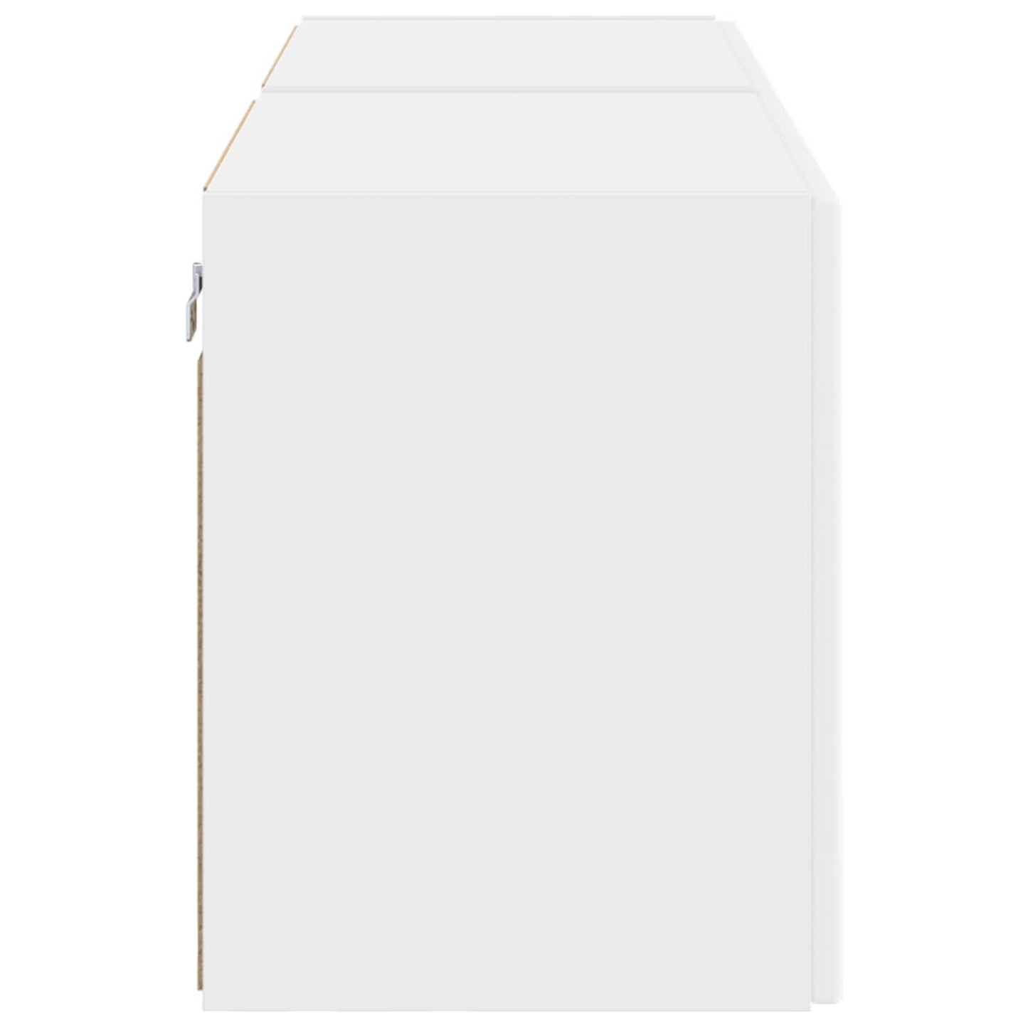 Mobile TV da parete 2 pcs Bianco Legno ingegnerizzato