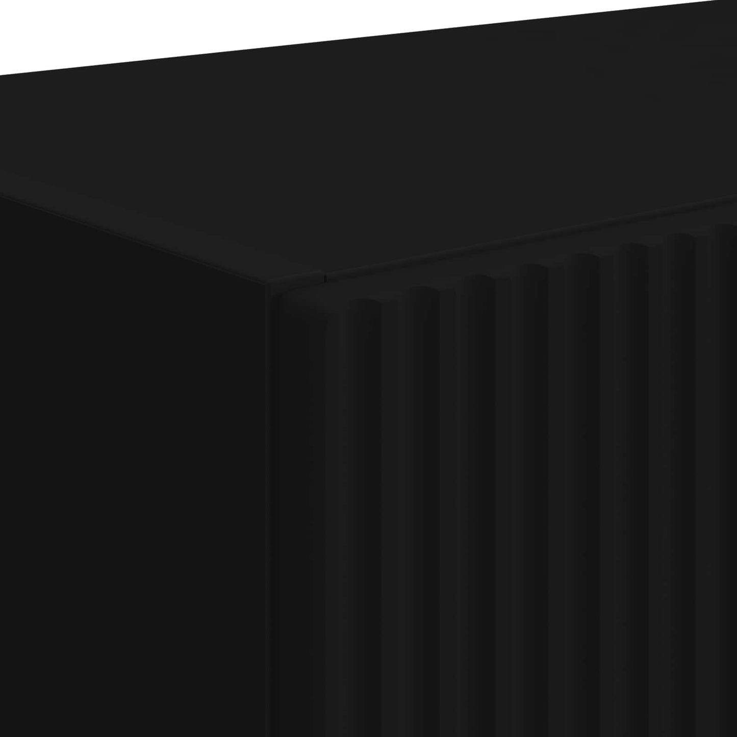 Mobile TV da parete 2 pcs Nero Legno ingegnerizzato