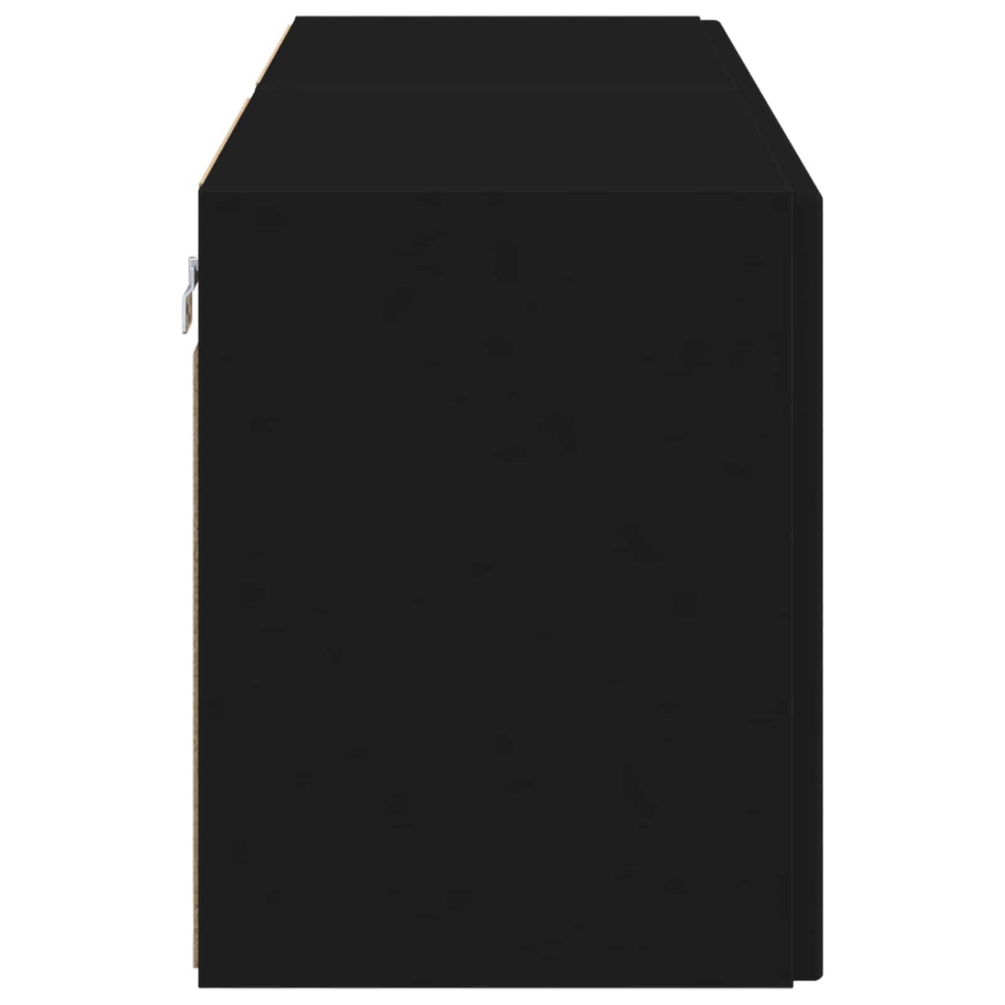 Mobile TV da parete 2 pcs Nero Legno ingegnerizzato