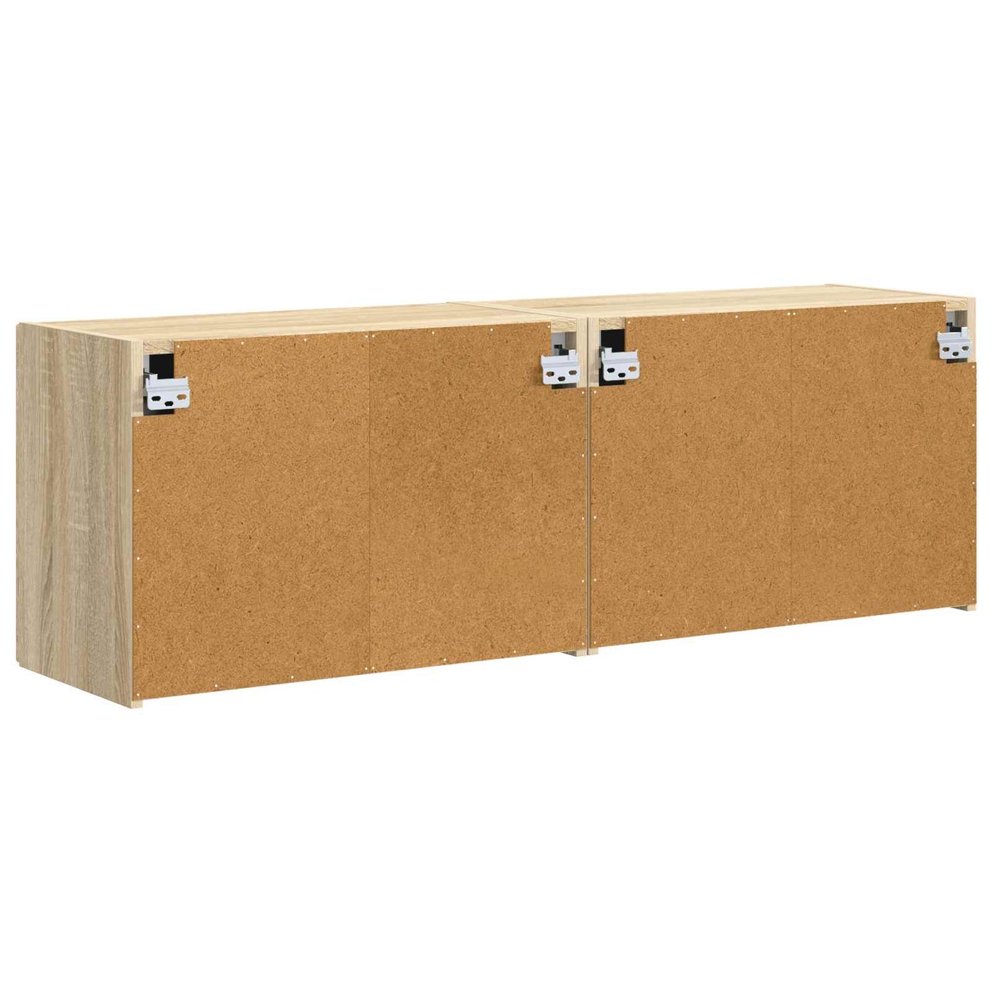 Mobile TV da parete 2 pcs Rovere Sonoma Legno ingegnerizzato
