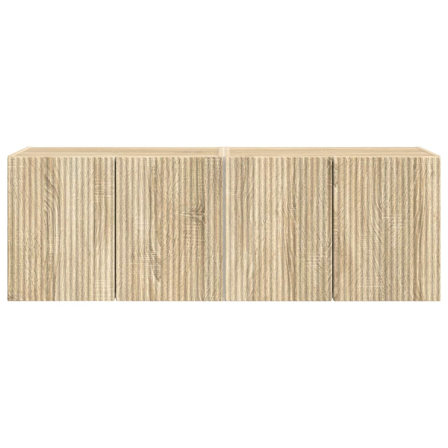 Mobile TV da parete 2 pcs Rovere Sonoma Legno ingegnerizzato