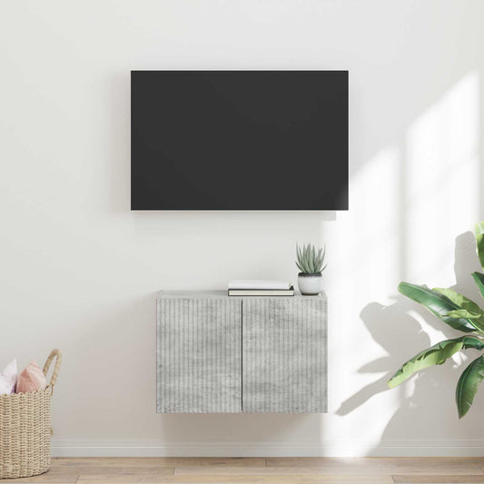 Mobile TV da parete 59,5 x 31 x 40 cm Grigio cemento - homemem39