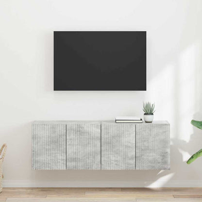 Mobile TV da parete 2 pcs Grigio cemento 59,5 x 31 x 40 cm