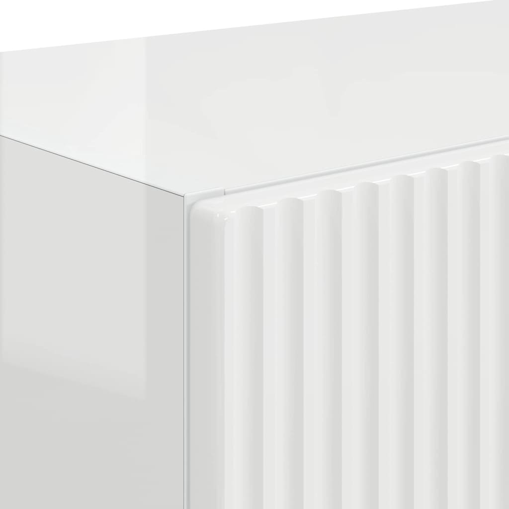 Mobile TV da parete Bianco Lucido 59,5 x 31 x 40 cm