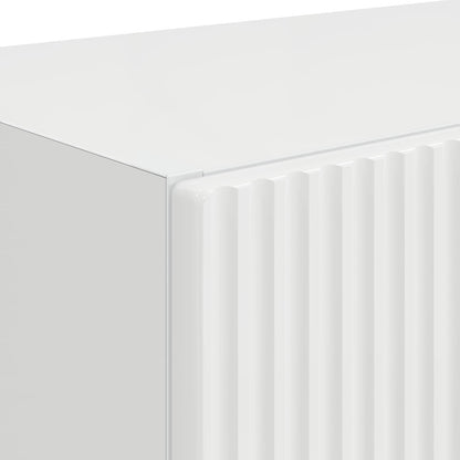 Mobile TV da parete 59,5 x 31 x 40 cm Bianco Lucido
