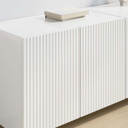 Mobile TV da parete Bianco Lucido 59,5 x 31 x 40 cm