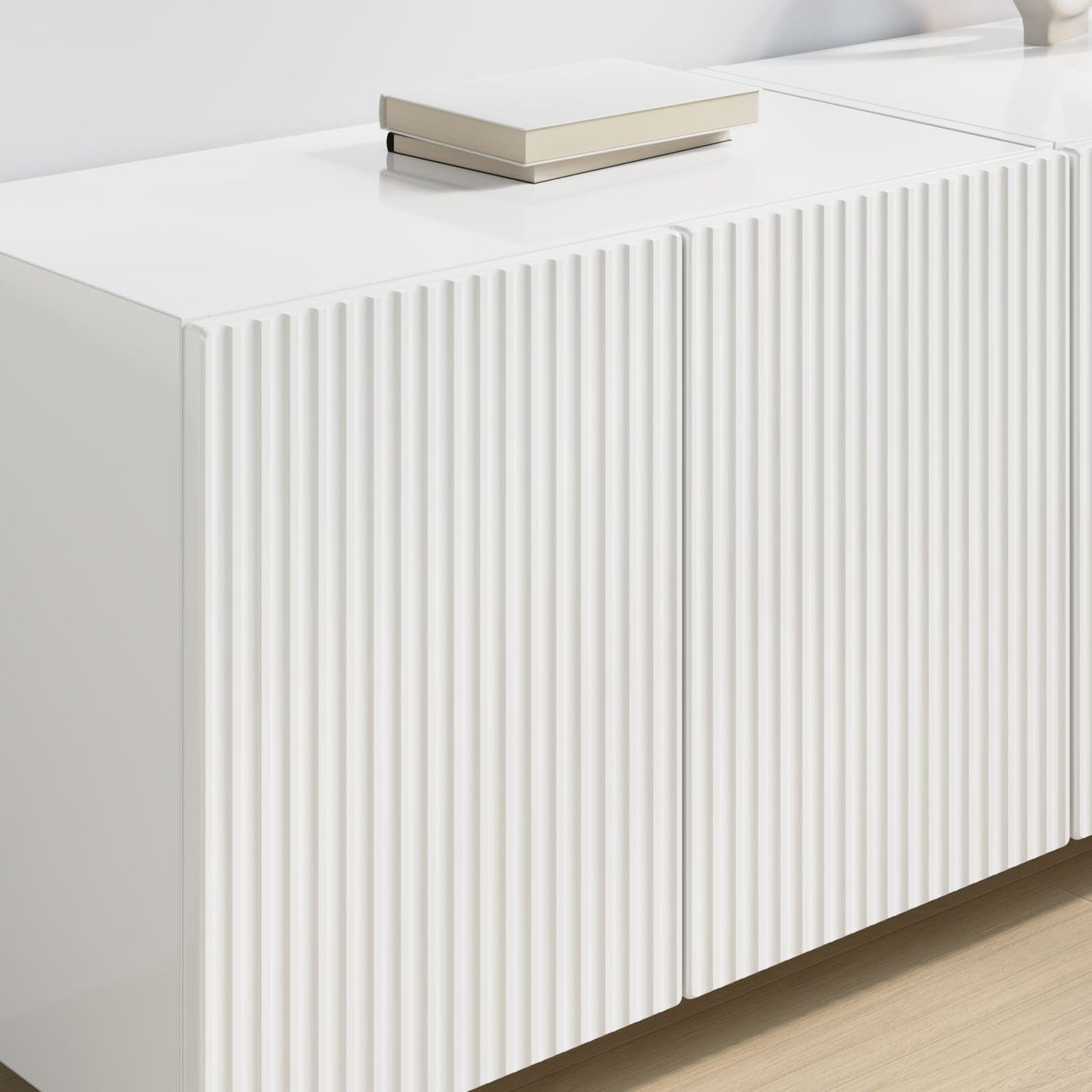 Mobile TV da parete 59,5 x 31 x 40 cm Bianco Lucido