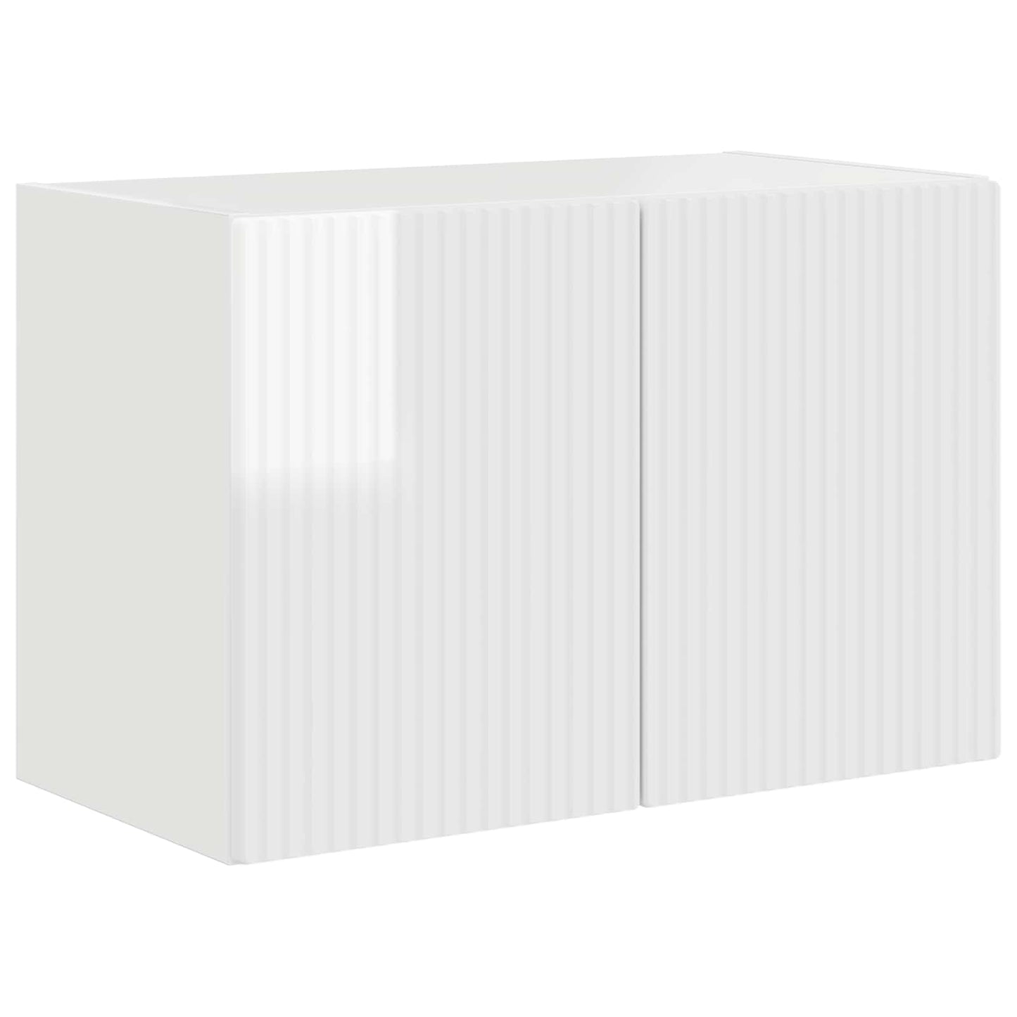 Mobile TV da parete 59,5 x 31 x 40 cm Bianco Lucido