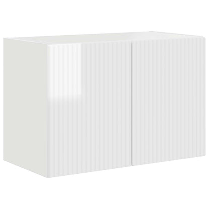 Mobile TV da parete 59,5 x 31 x 40 cm Bianco Lucido
