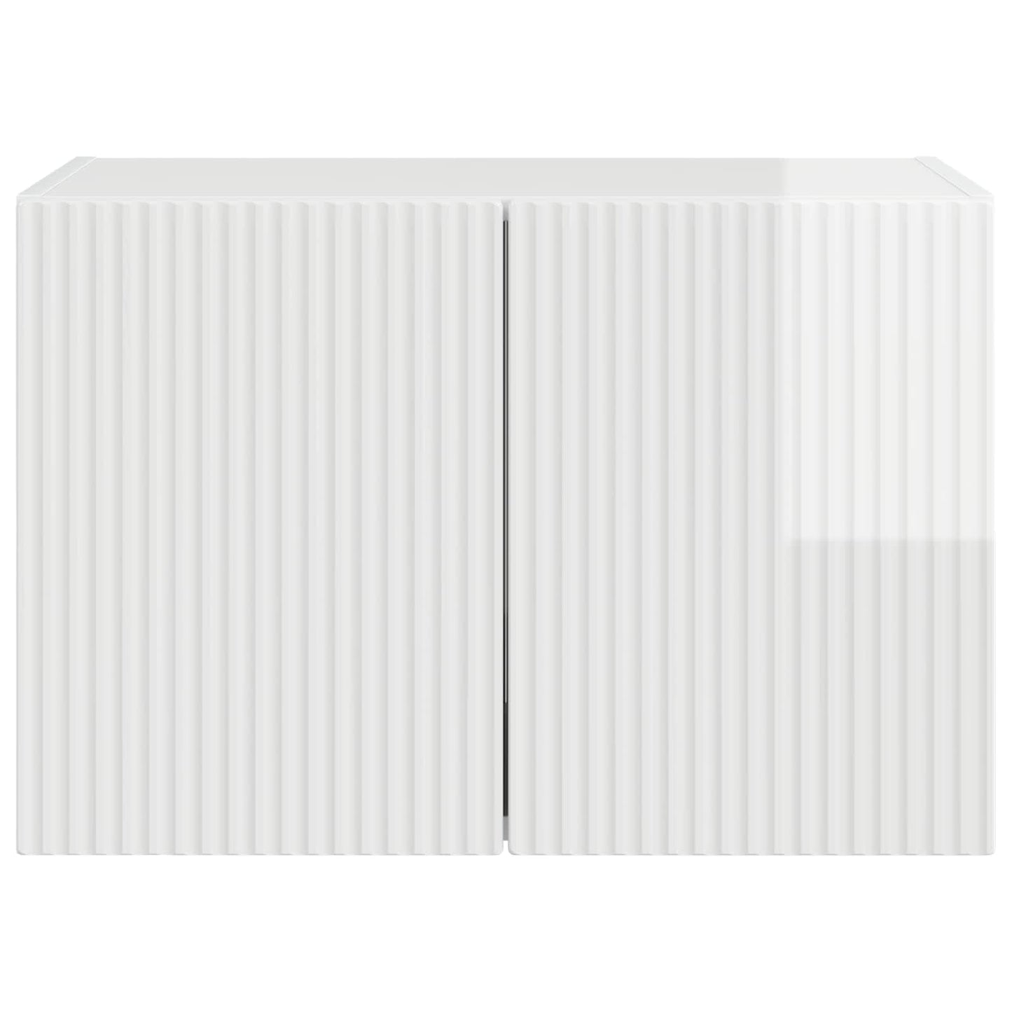 Mobile TV da parete 59,5 x 31 x 40 cm Bianco Lucido