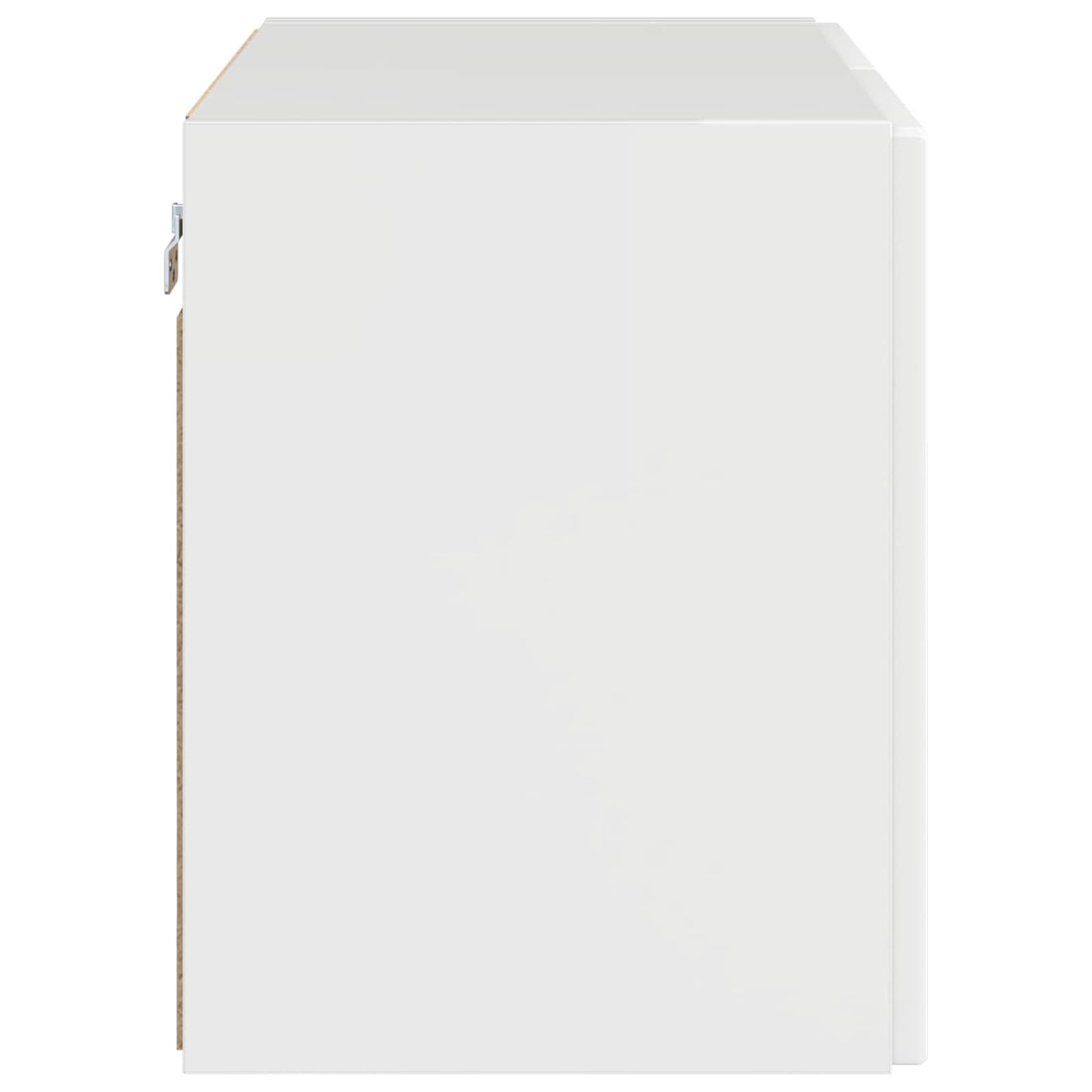 Mobile TV da parete 59,5 x 31 x 40 cm Bianco Lucido