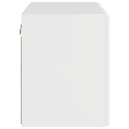 Mobile TV da parete 59,5 x 31 x 40 cm Bianco Lucido