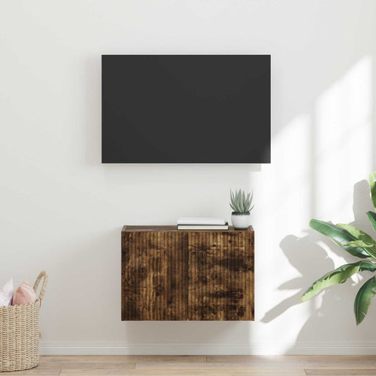 Mobile TV da parete 59,5 x 31 x 40 cm Rovere fumé - homemem39