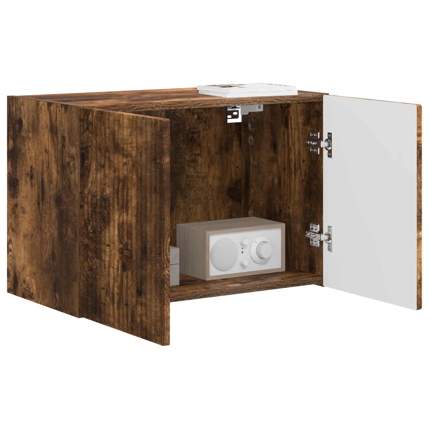 Mobile TV da parete 59,5 x 31 x 40 cm Rovere fumé