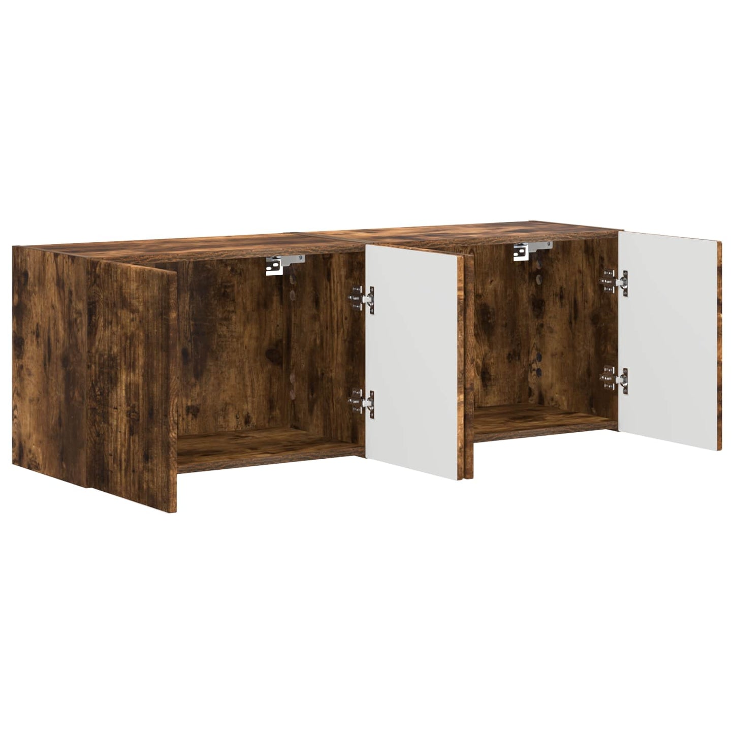 Mobile TV da parete 2 pcs Rovere fumé 59,5 x 31 x 40 cm