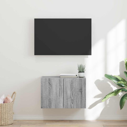 Mobile TV da parete 59,5 x 31 x 40 cm Grigio Sonoma - homemem39