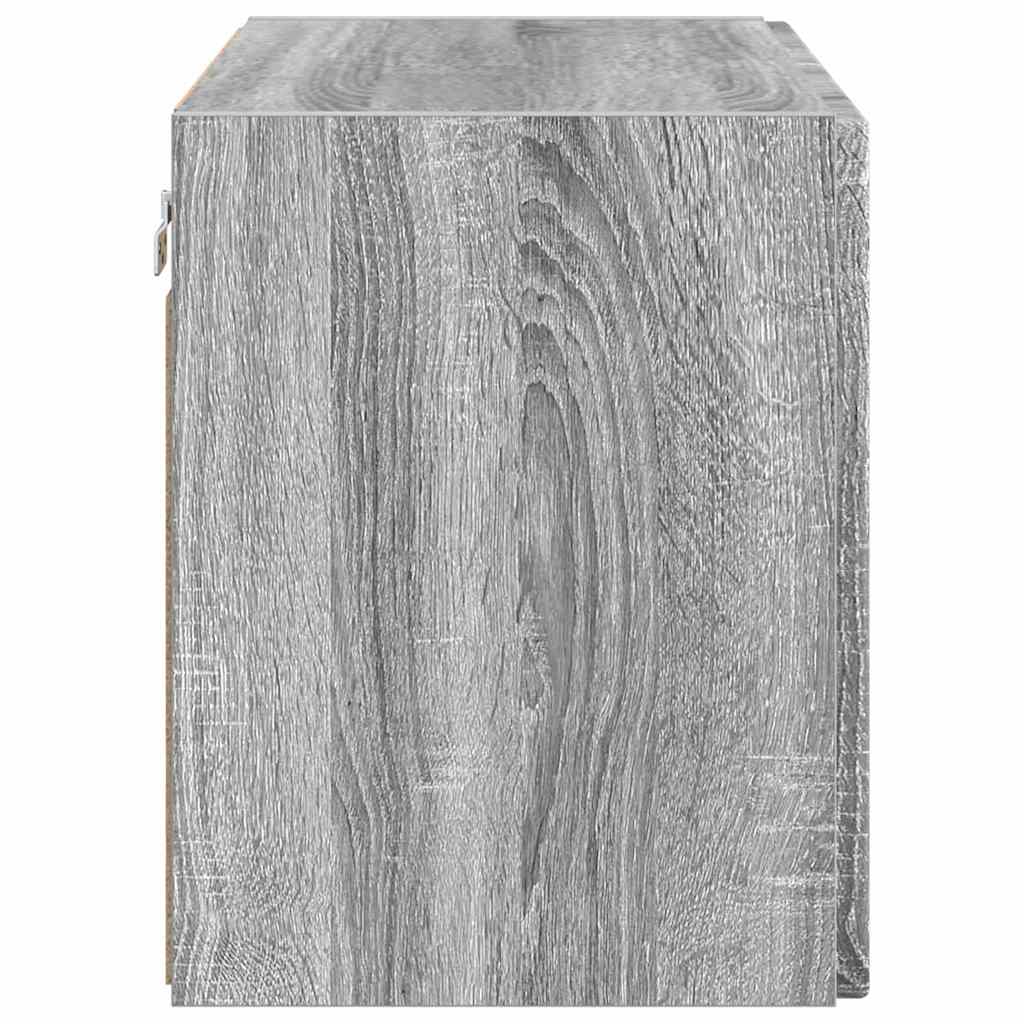 Mobile TV da parete Grigio Sonoma 59,5 x 31 x 40 cm