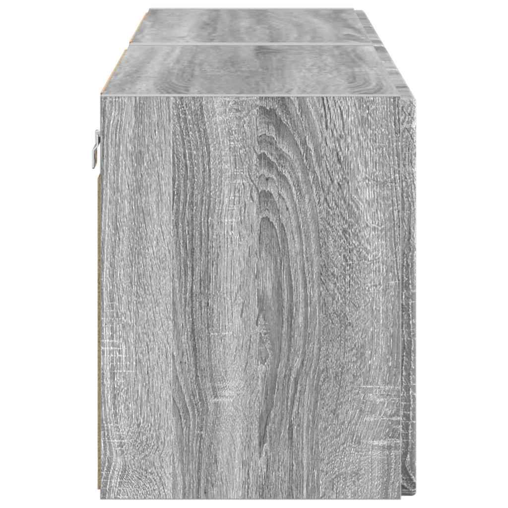 Mobile TV da parete 2 pcs Grigio Sonoma 59,5 x 31 x 40 cm