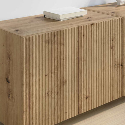 Mobile TV da parete 2 pcs Rovere artigianale 59,5 x 31 x 40 cm