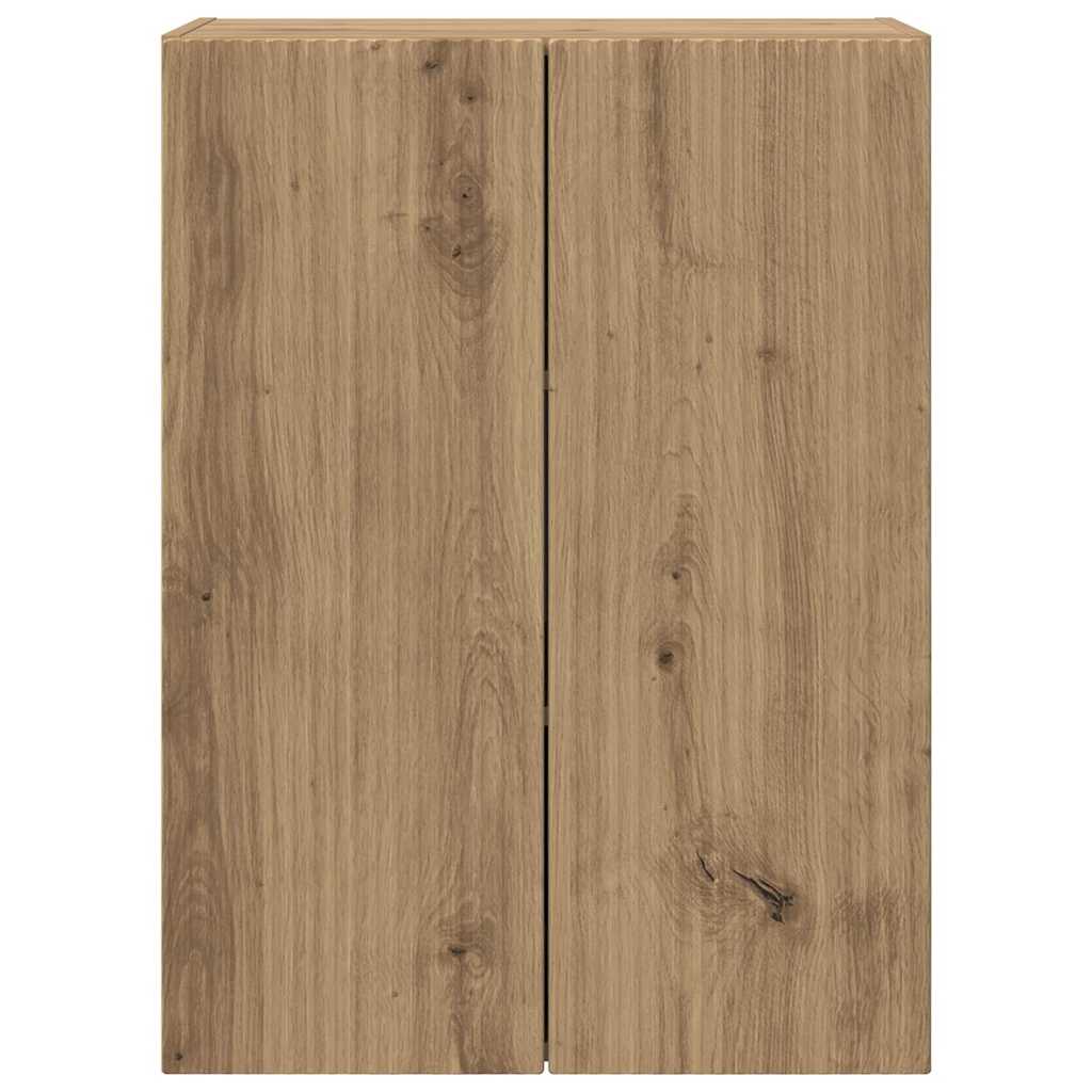 Mobile TV da parete Bianco 59,5 x 31 x 60 cm Legno multistrato