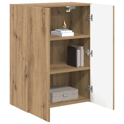 Mobile TV da parete Bianco 59,5 x 31 x 60 cm Legno multistrato