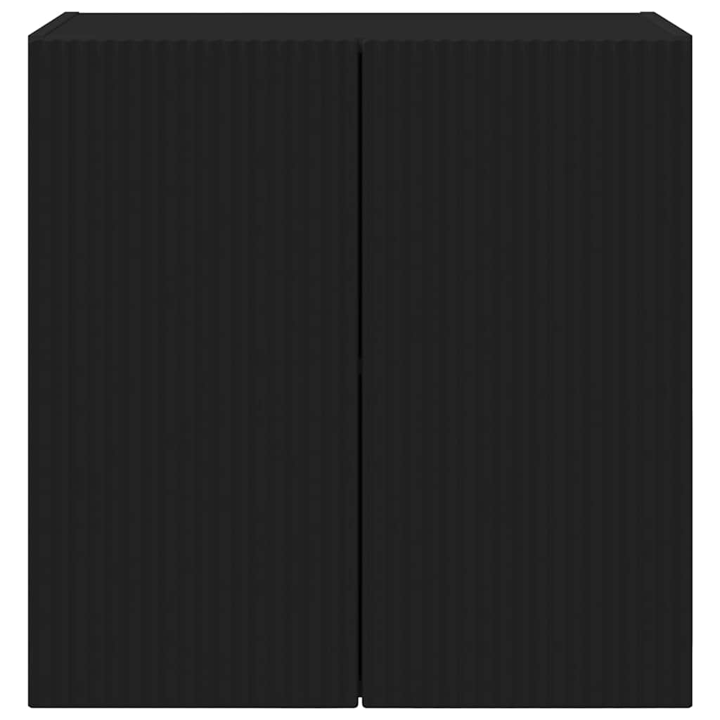 Mobile TV da parete Nero 59,5 x 31 x 60 cm Legno multistrato