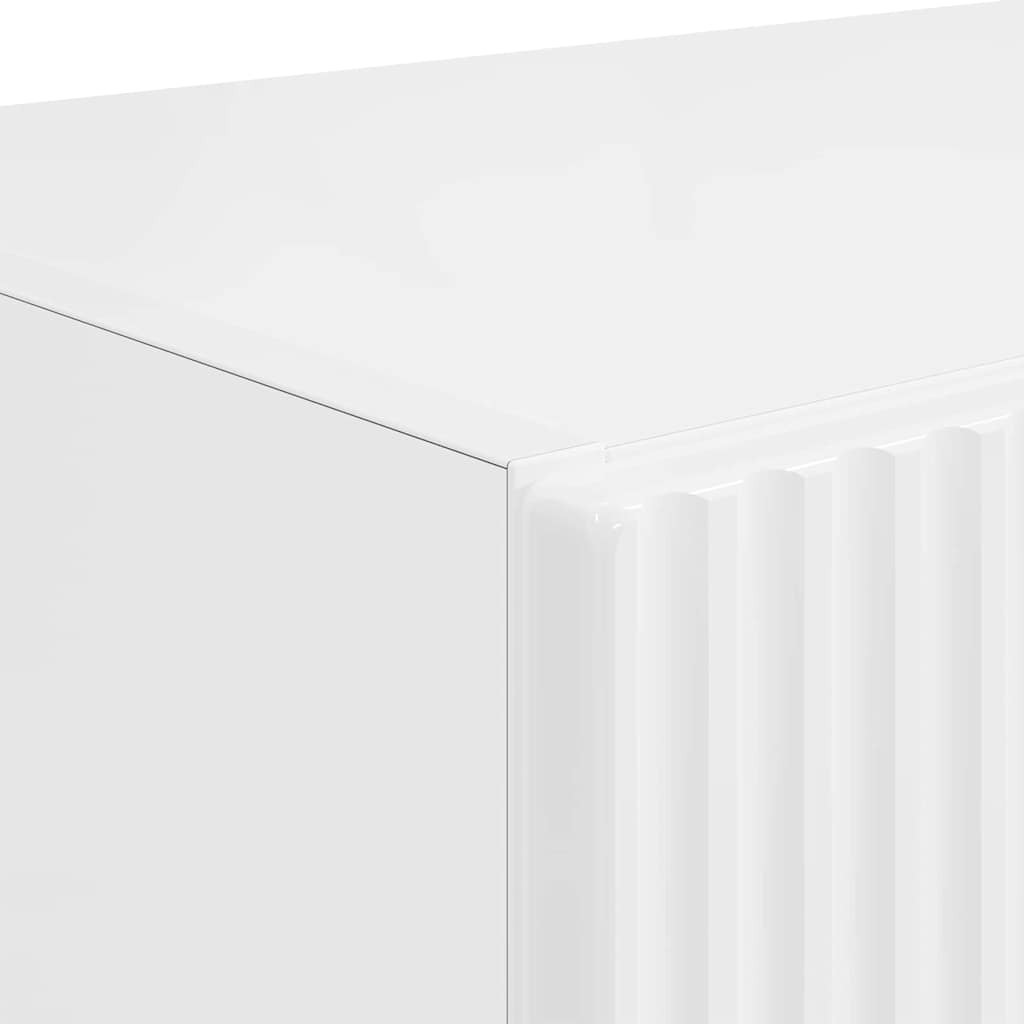 Mobile TV da parete Bianco Lucido 59,5 x 31 x 60 cm