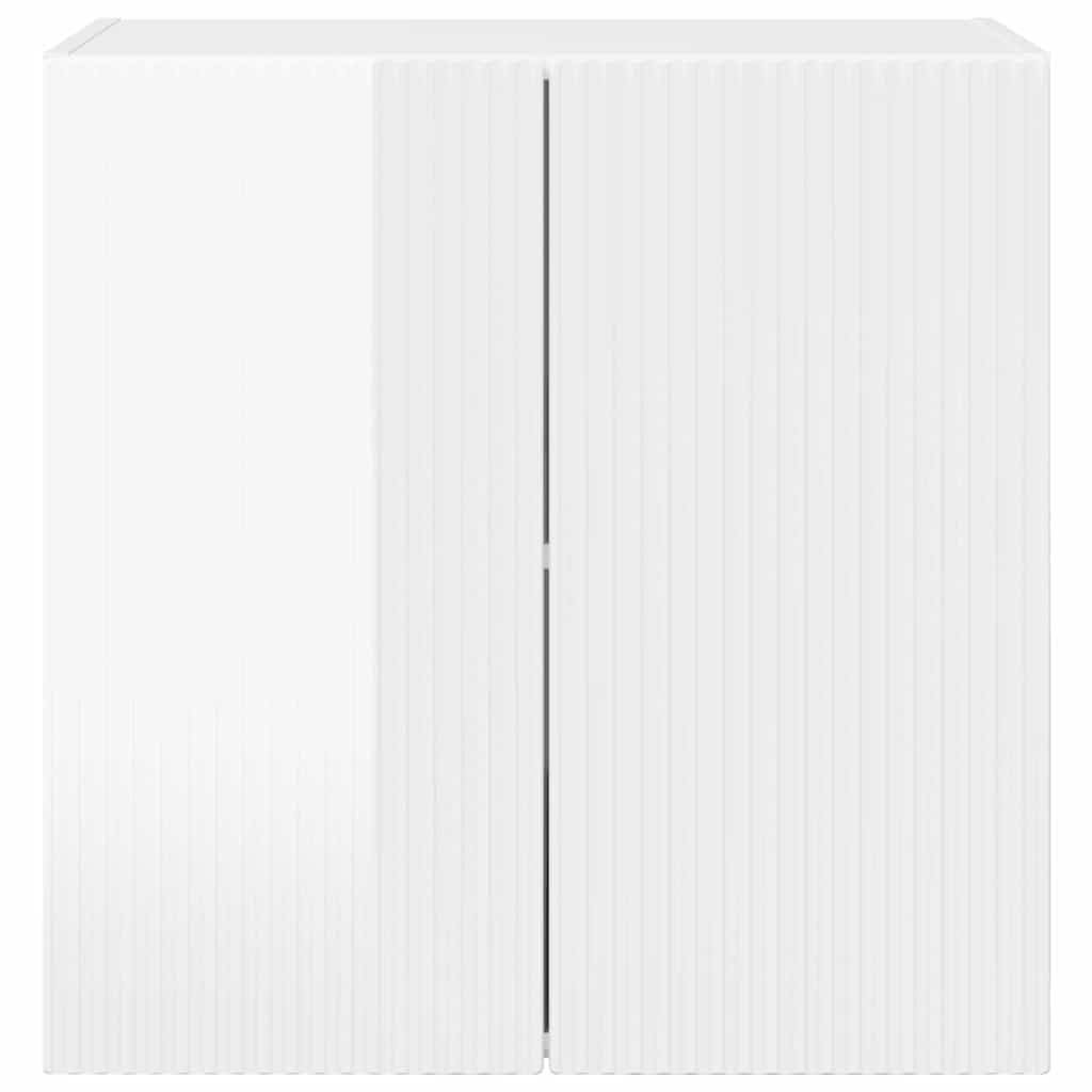 Mobile TV da parete Bianco Lucido 59,5 x 31 x 60 cm