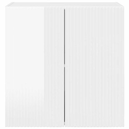 Mobile TV da parete Bianco Lucido 59,5 x 31 x 60 cm