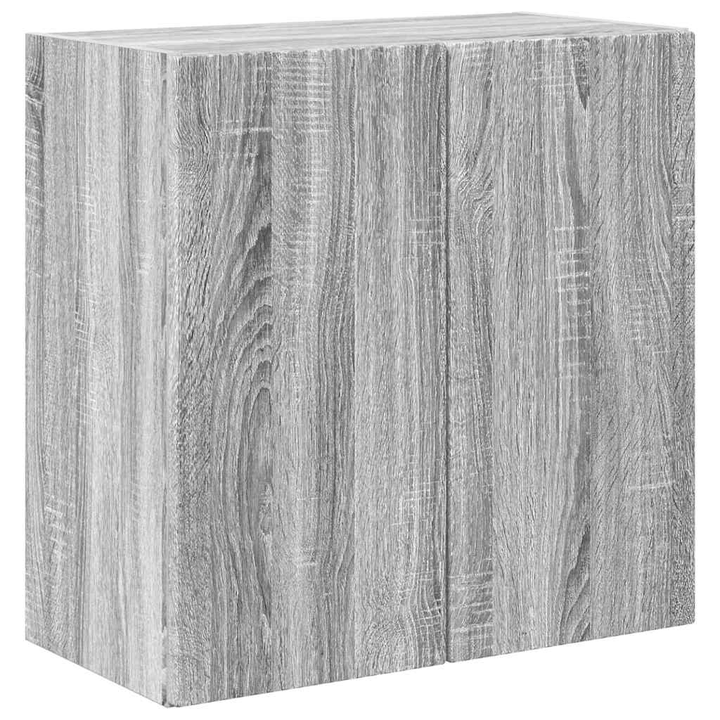 Mobile TV da parete Grigio Sonoma 59,5 x 31 x 60 cm