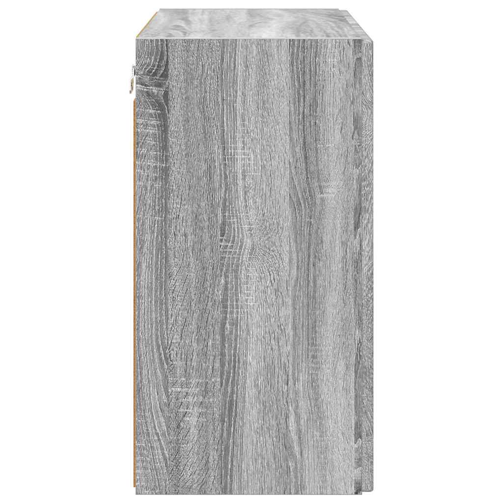 Mobile TV da parete Grigio Sonoma 59,5 x 31 x 60 cm