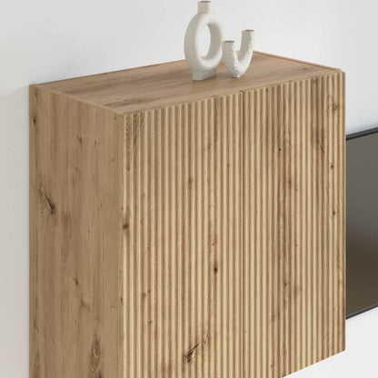 Mobile TV da parete Rovere artigianale 59,5 x 31 x 60 cm