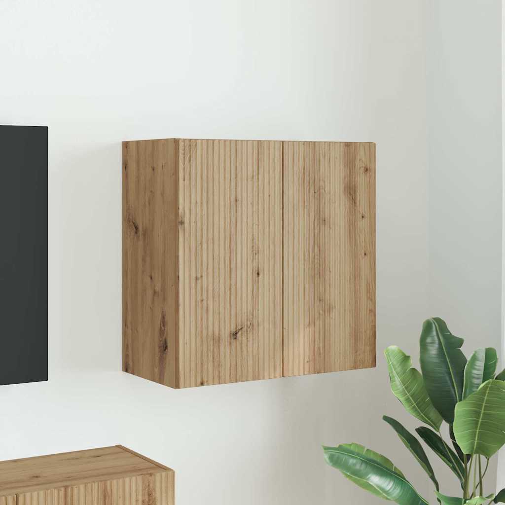 Mobile TV da parete Rovere artigianale 59,5 x 31 x 60 cm