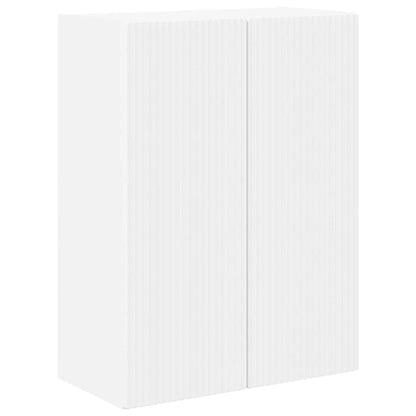 Mobile TV da parete Bianco 59,5 x 31 x 80 cm Legno multistrato