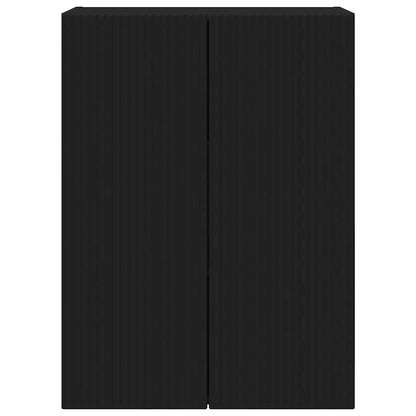 Mobile TV da parete Nero 59,5 x 31 x 80 cm Legno multistrato