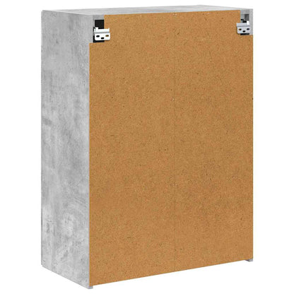 Mobile TV da parete Grigio cemento 59,5 x 31 x 80 cm
