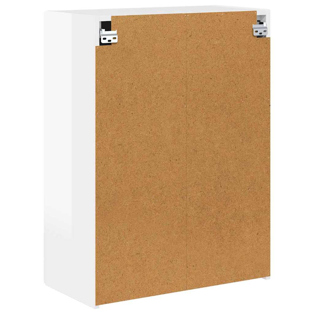 Mobile TV da parete Bianco Lucido 59,5 x 31 x 80 cm