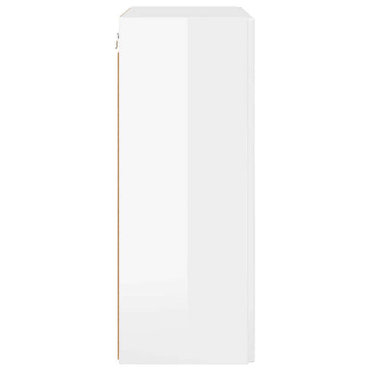 Mobile TV da parete Bianco Lucido 59,5 x 31 x 80 cm