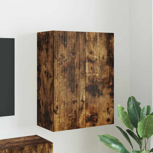 Mobile TV da parete Rovere fumé 59,5 x 31 x 80 cm