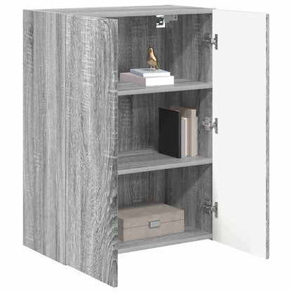 Mobile TV da parete Grigio Sonoma 59,5 x 31 x 80 cm