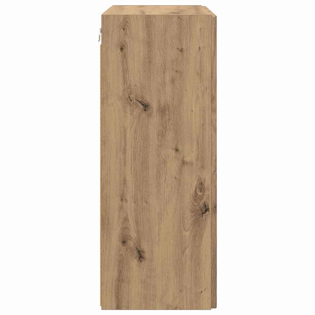 Mobile TV da parete Rovere artigianale 59,5 x 31 x 80 cm