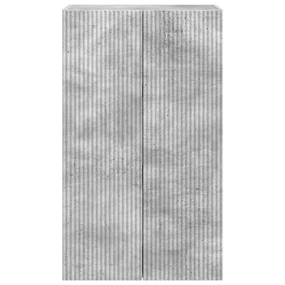 Mobile TV da parete 59,5 x 31 x 100 cm Grigio cemento