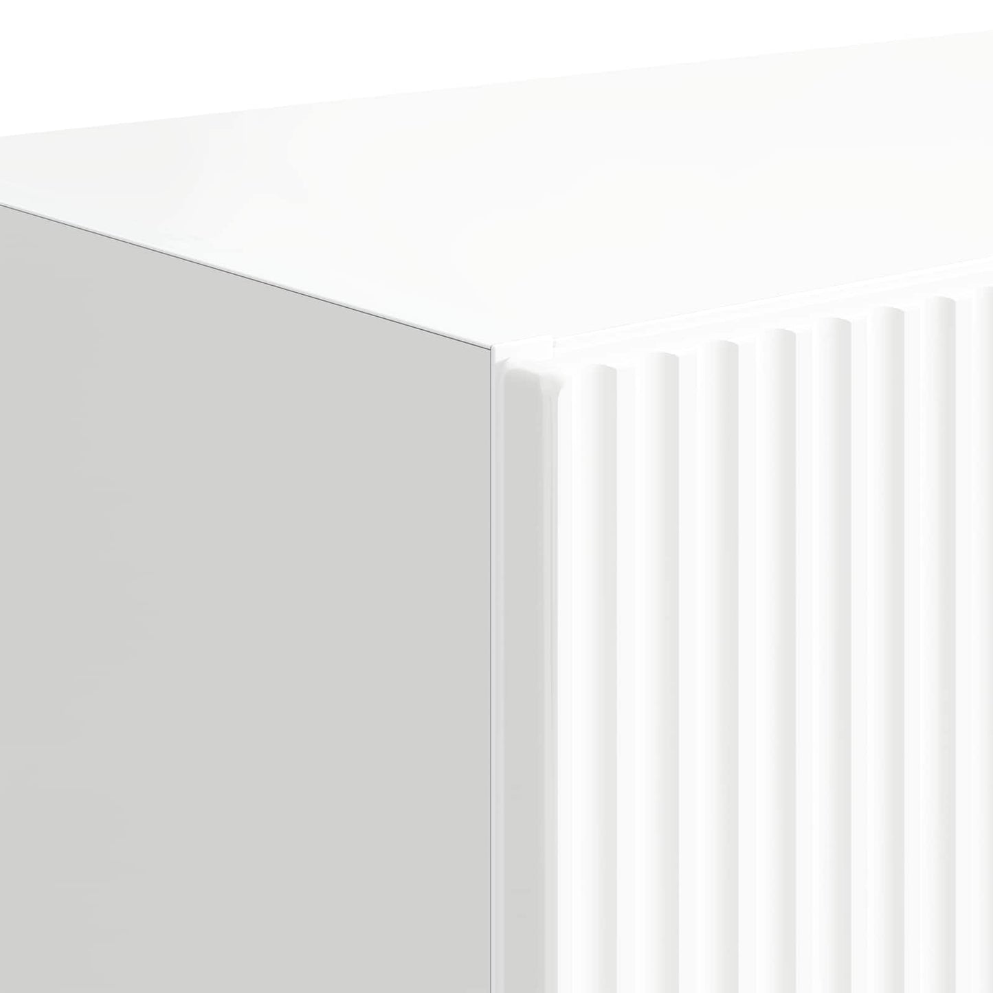 Mobile TV da parete 59,5 x 31 x 100 cm Bianco Lucido