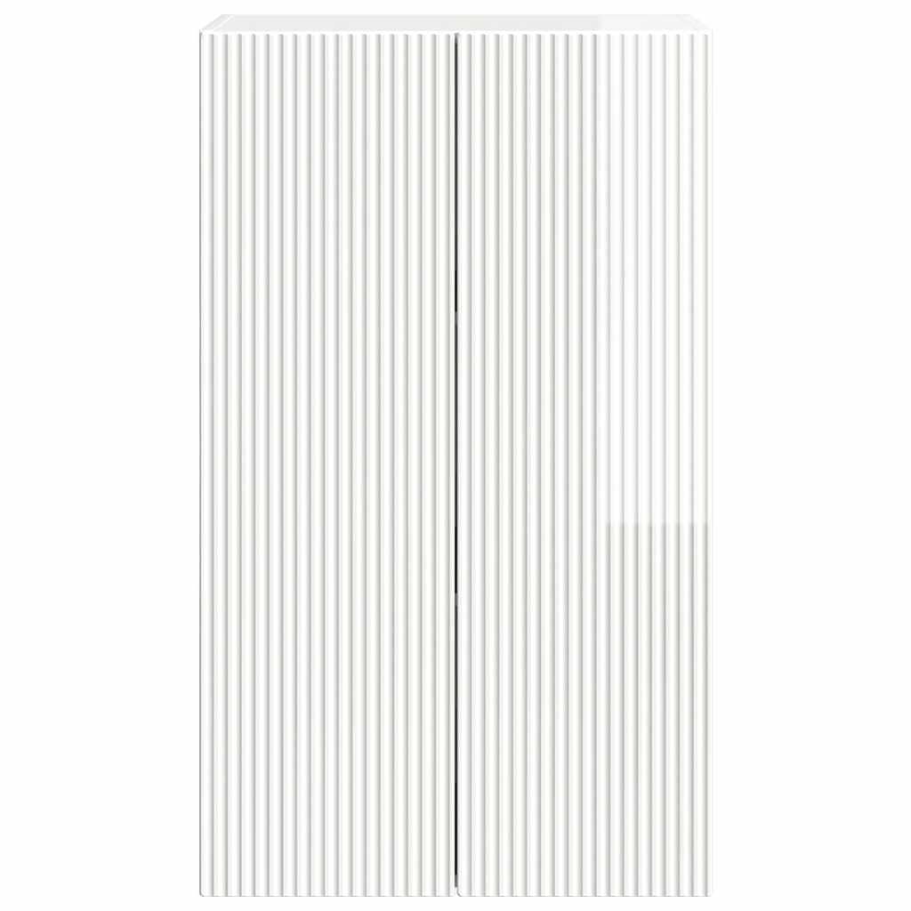 Mobile TV da parete Bianco Lucido 59,5 x 31 x 100 cm