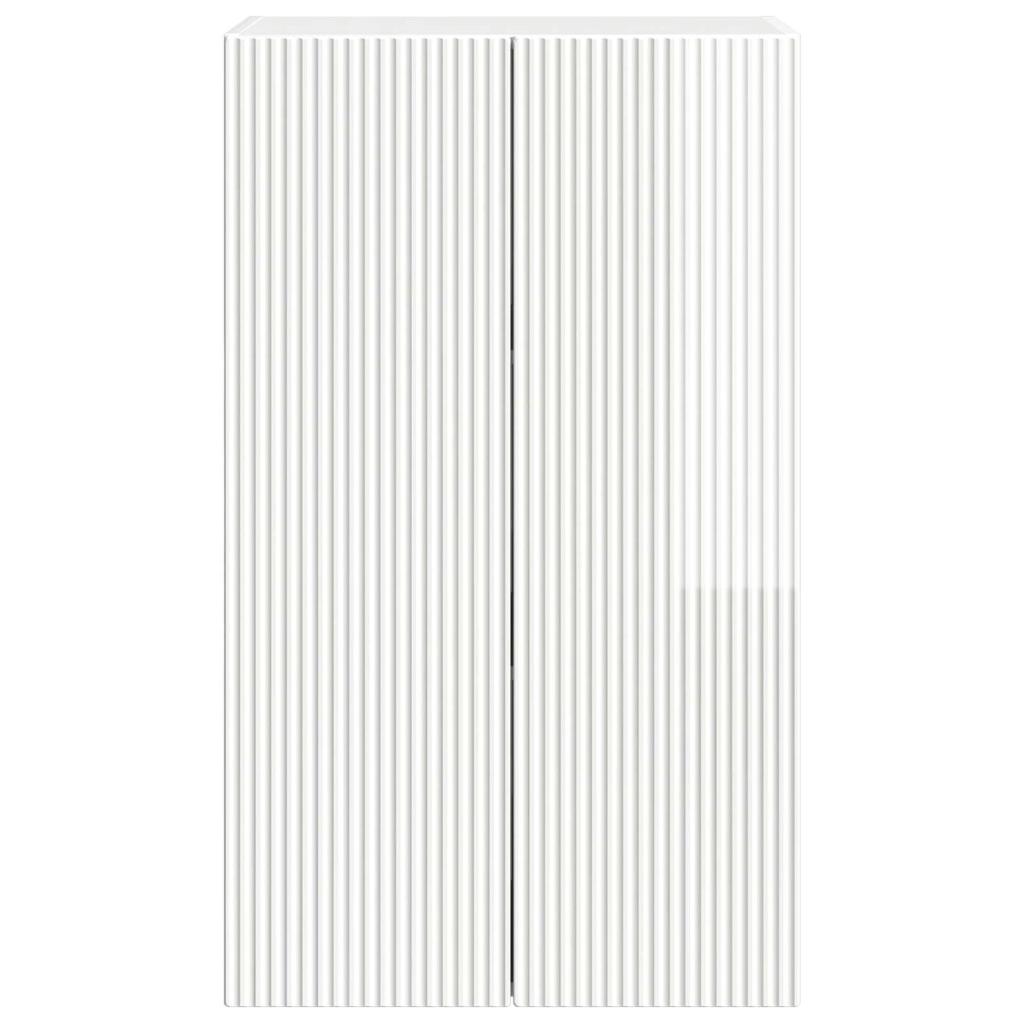 Mobile TV da parete 59,5 x 31 x 100 cm Bianco Lucido