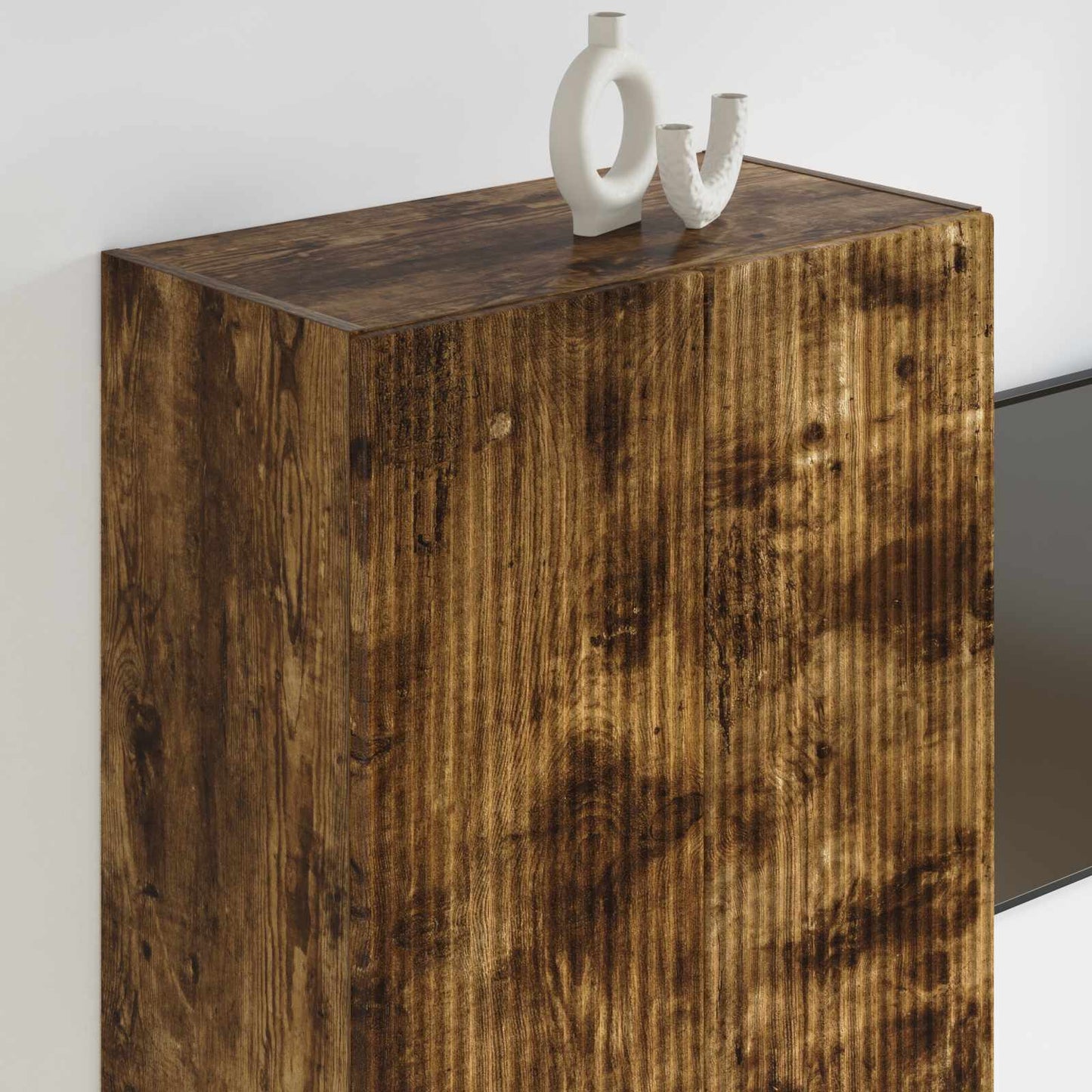 Mobile TV da parete 59,5 x 31 x 100 cm Rovere fumé