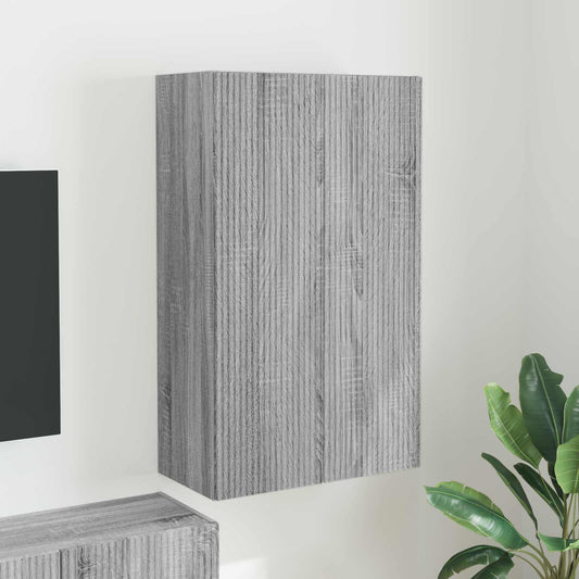 Mobile TV da parete 59,5 x 31 x 100 cm Grigio Sonoma